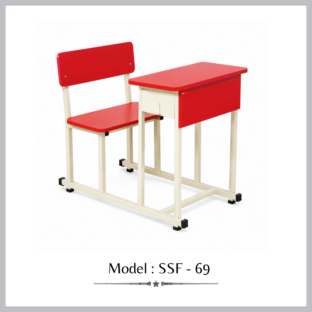 Premium Single Seater Desk & Bench