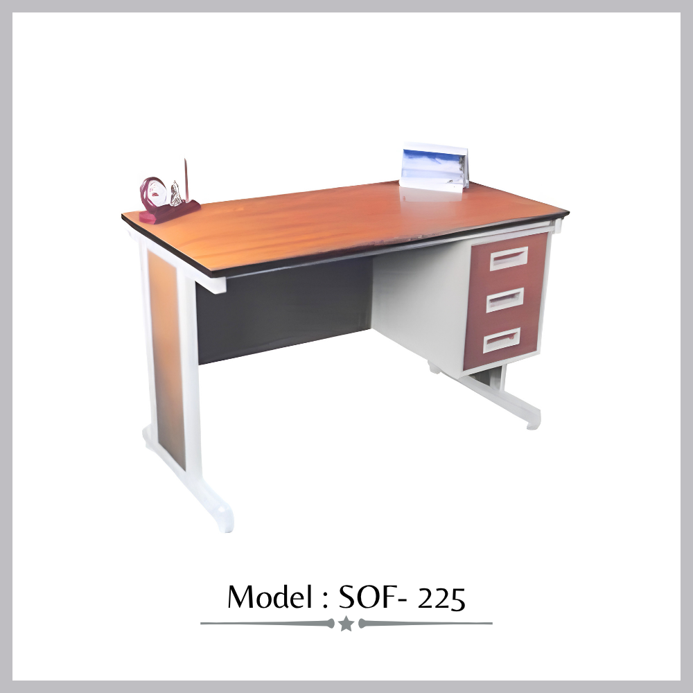 Rectangular office table with drawer