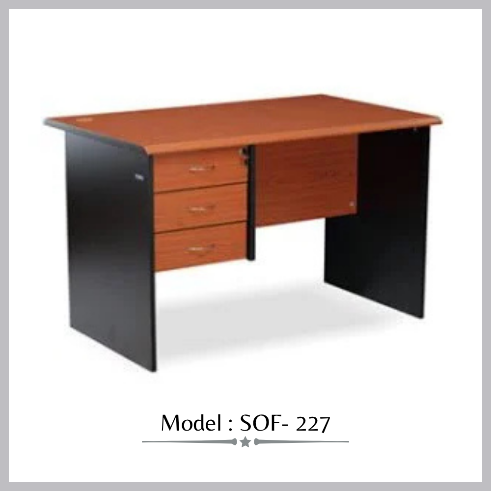 Rectangular office table with drawer (2)