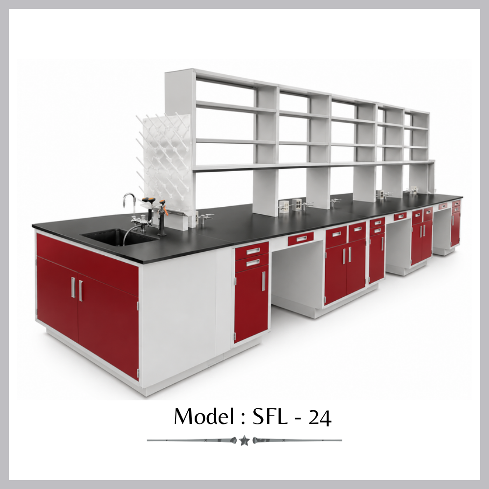 Red and White Chemistry Lab