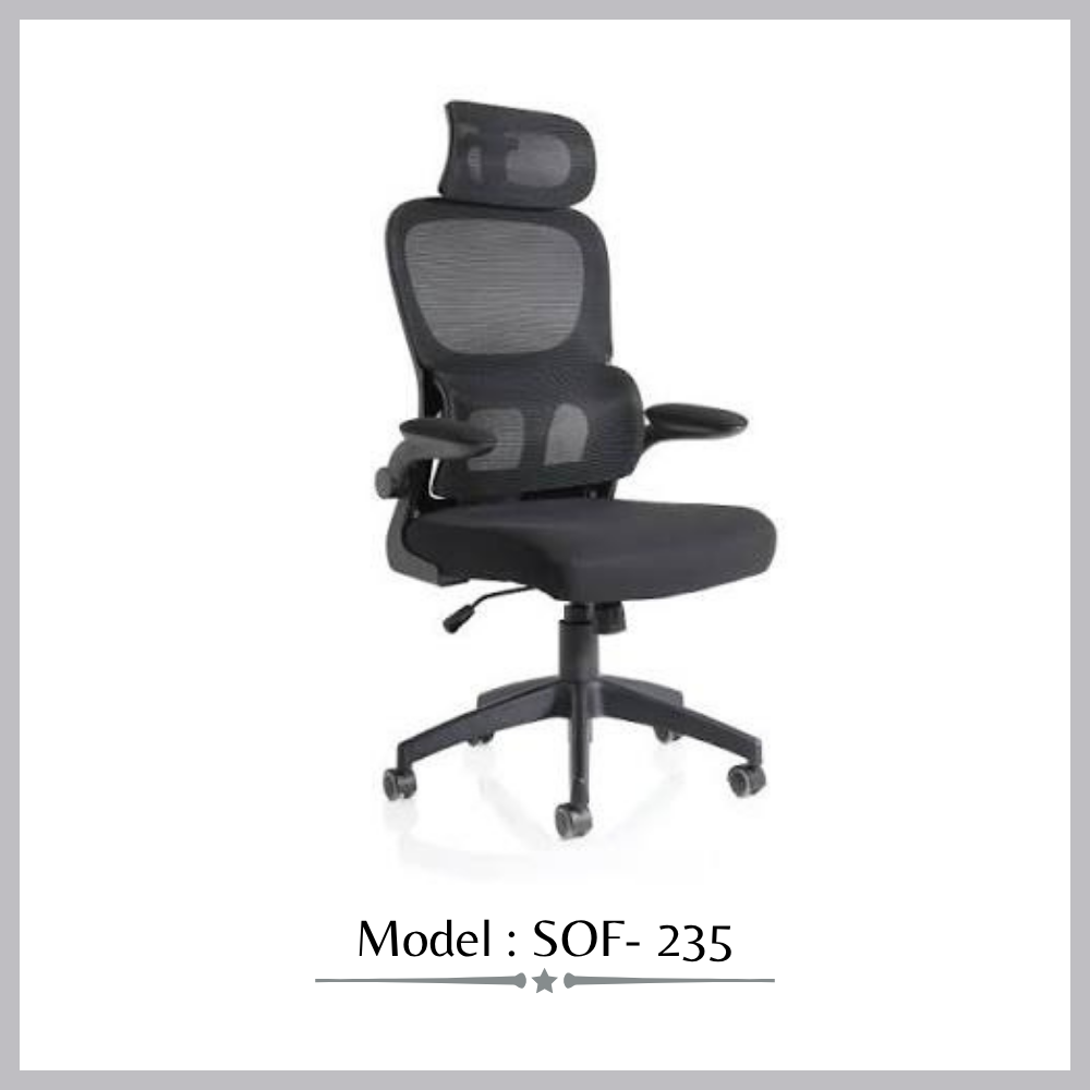 High Back Revolving Chair with Head Rest