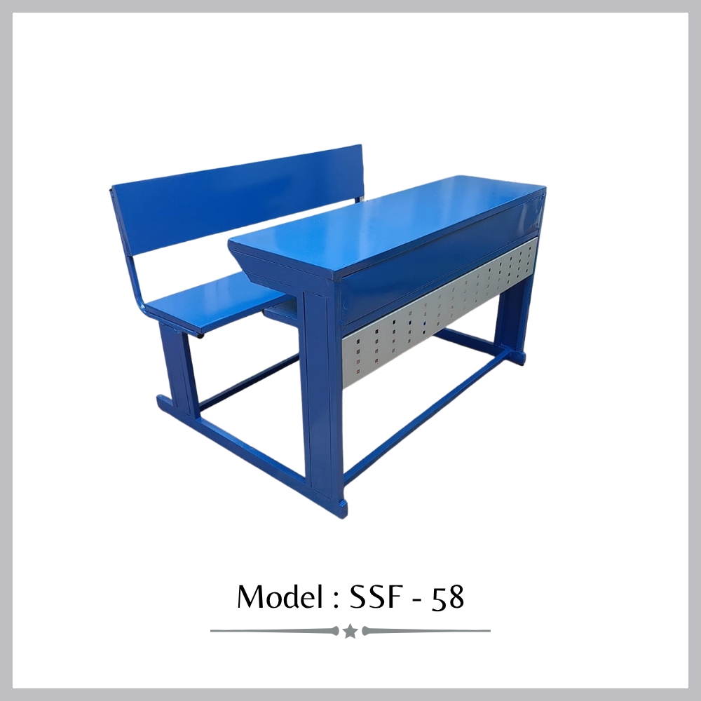 College Steel Desk & bench