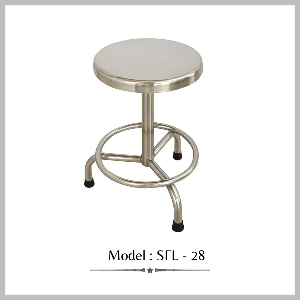 SS Round Lab Stool