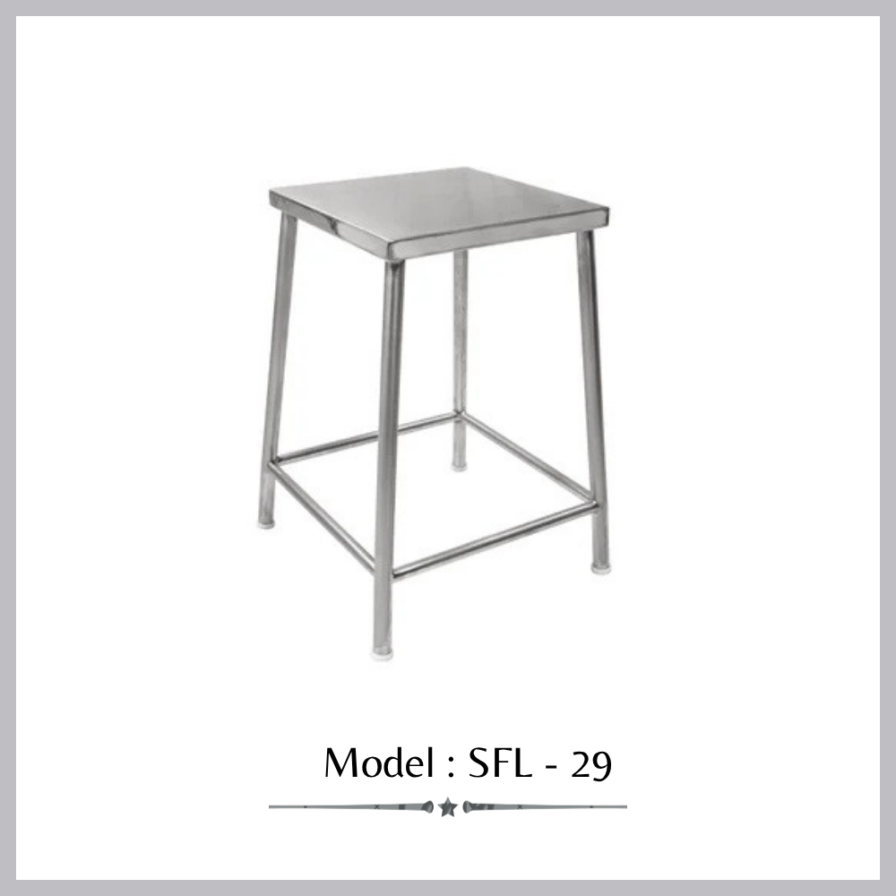 SS Square Stool
