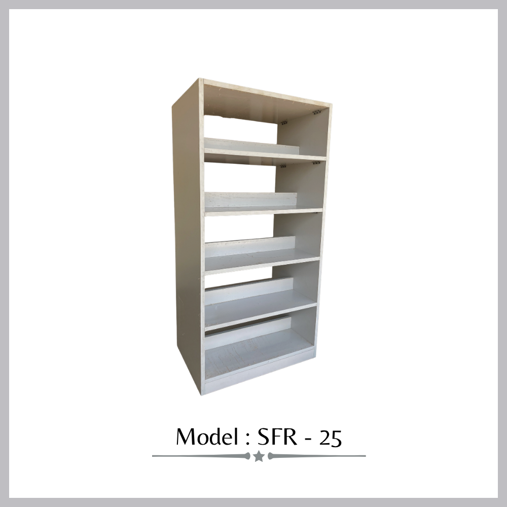 Wooden Back - Back Library Rack
